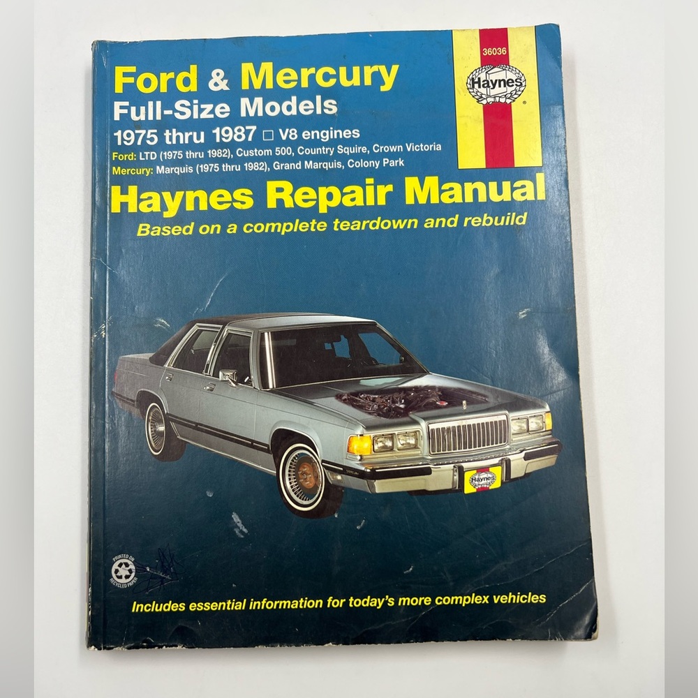 Haynes Ford & Mercury Full Size Models 1975-1987 36036